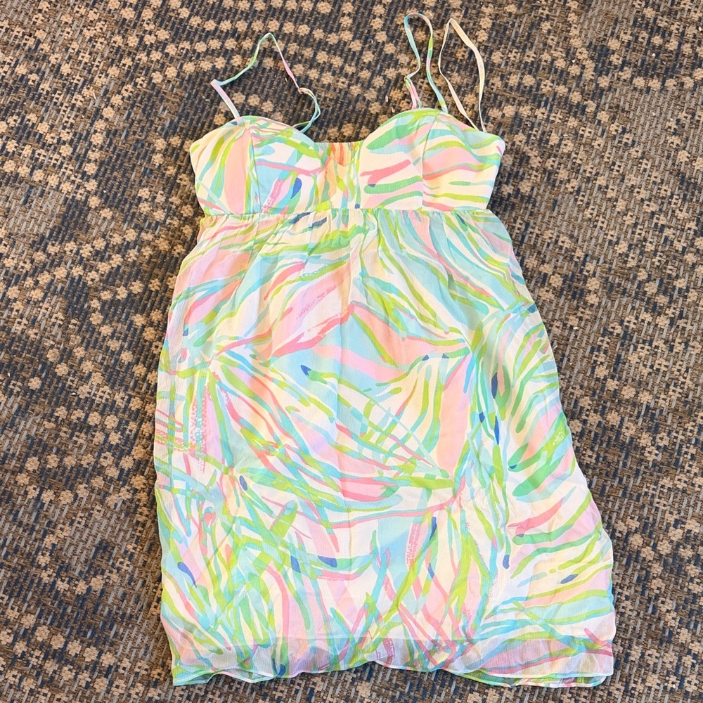 Lilly Pulitzer Pastel Strappy Mini Dress